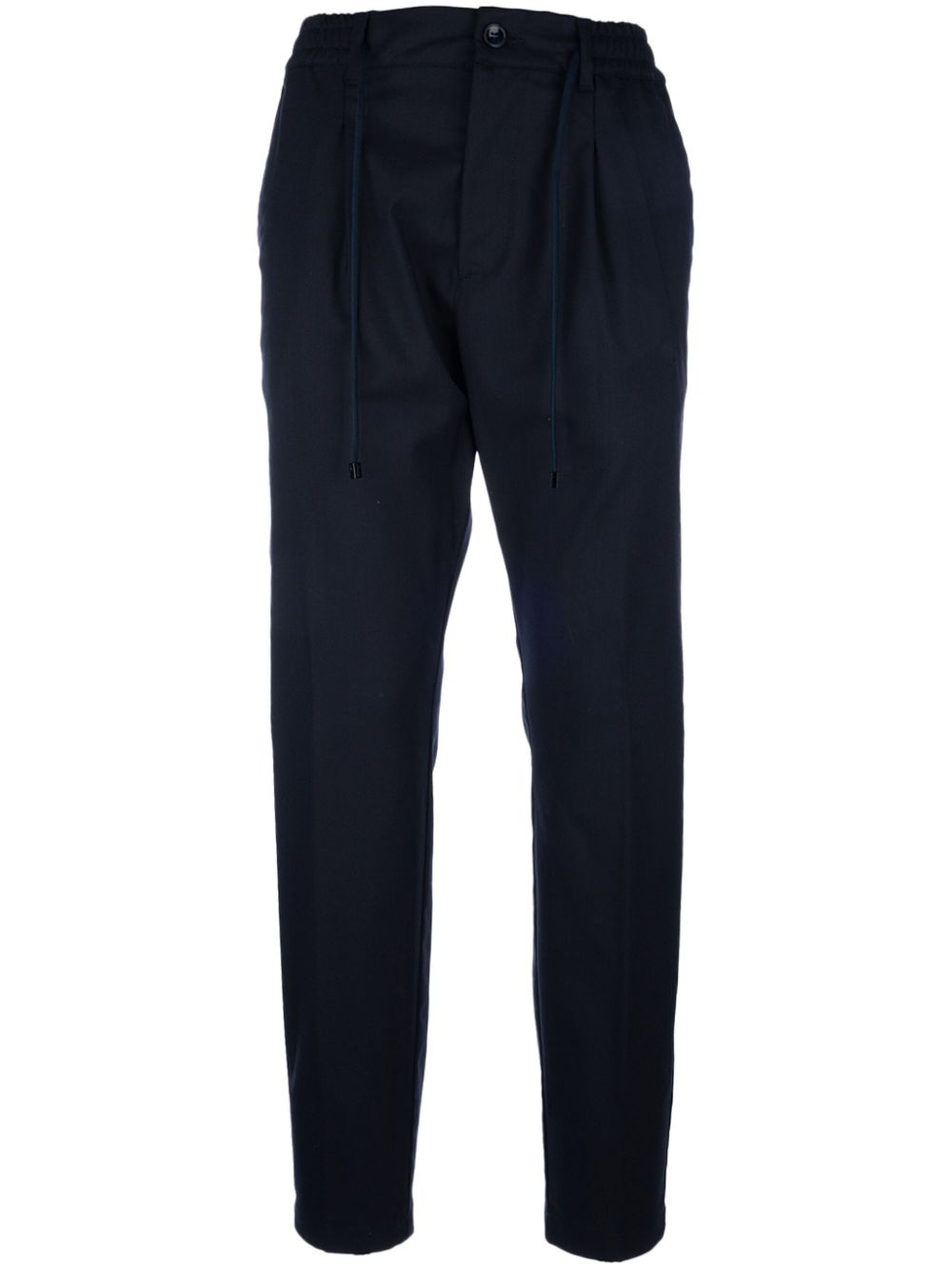 Drawstring waistband trousers - Blue