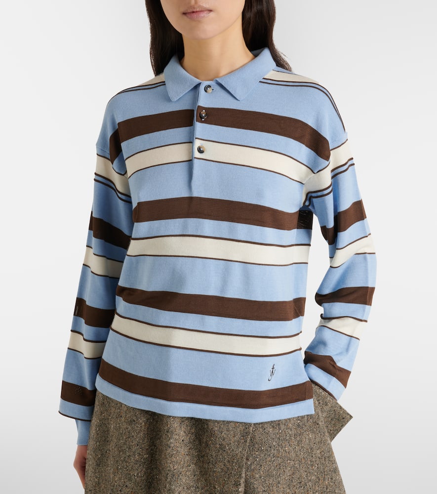 Striped polo shirt