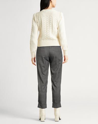 Woman Pants Charcoal Size 6 Virgin Wool, Elastane, Cotton