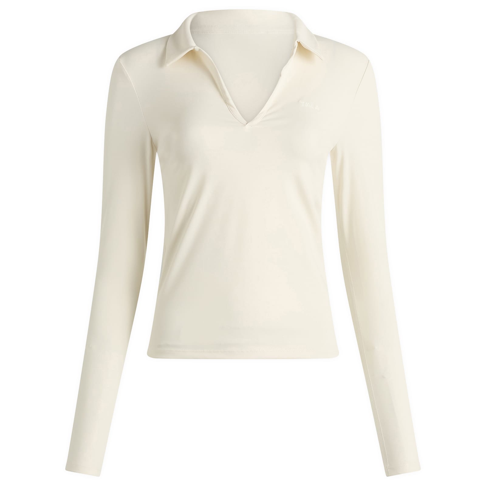 Women's Dayflex Polo Long Sleeve Top Ivory