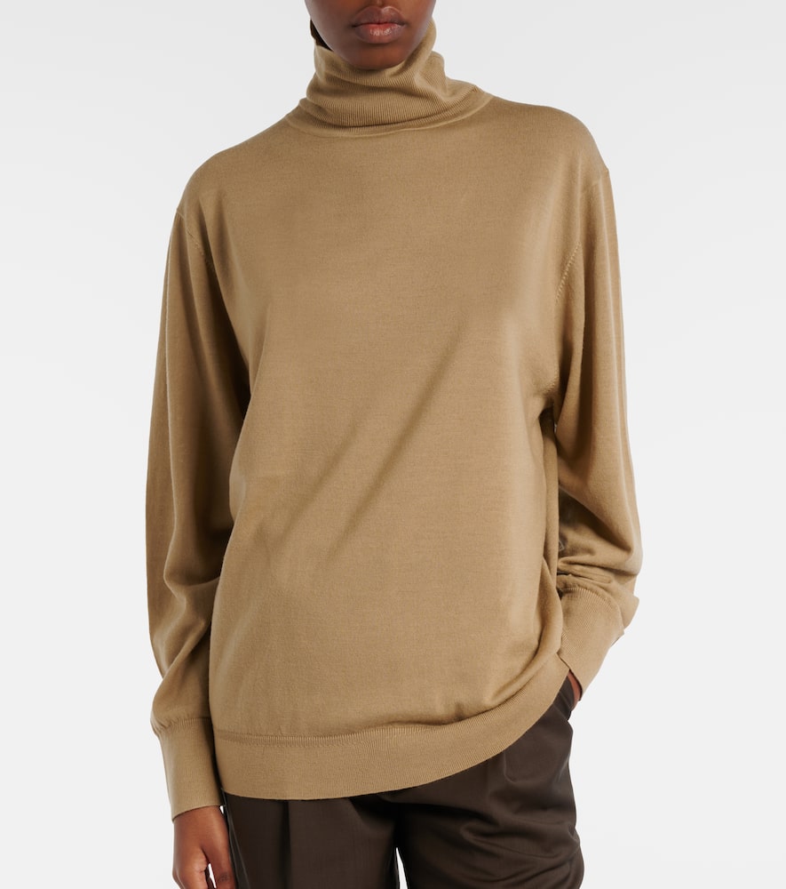 Wool turtleneck sweater