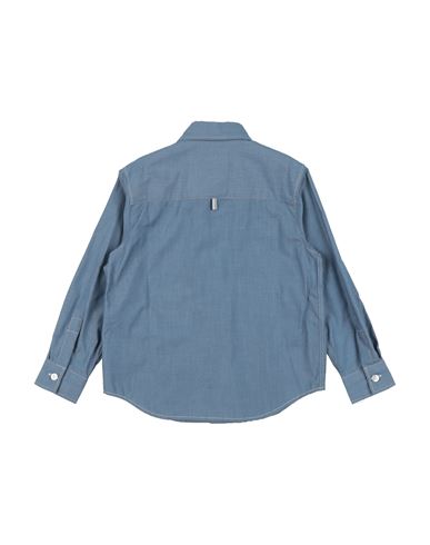 Jacob Cohёn Kid Boy Denim shirt Slate blue Size 12+ Cotton