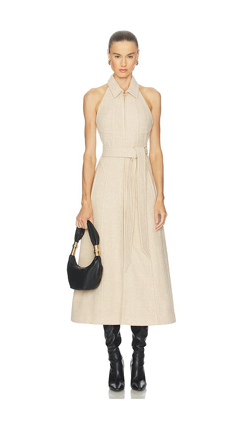 Cult Gaia Regnier Dress in Oatmeal - Tan.  8 also in 0, 2