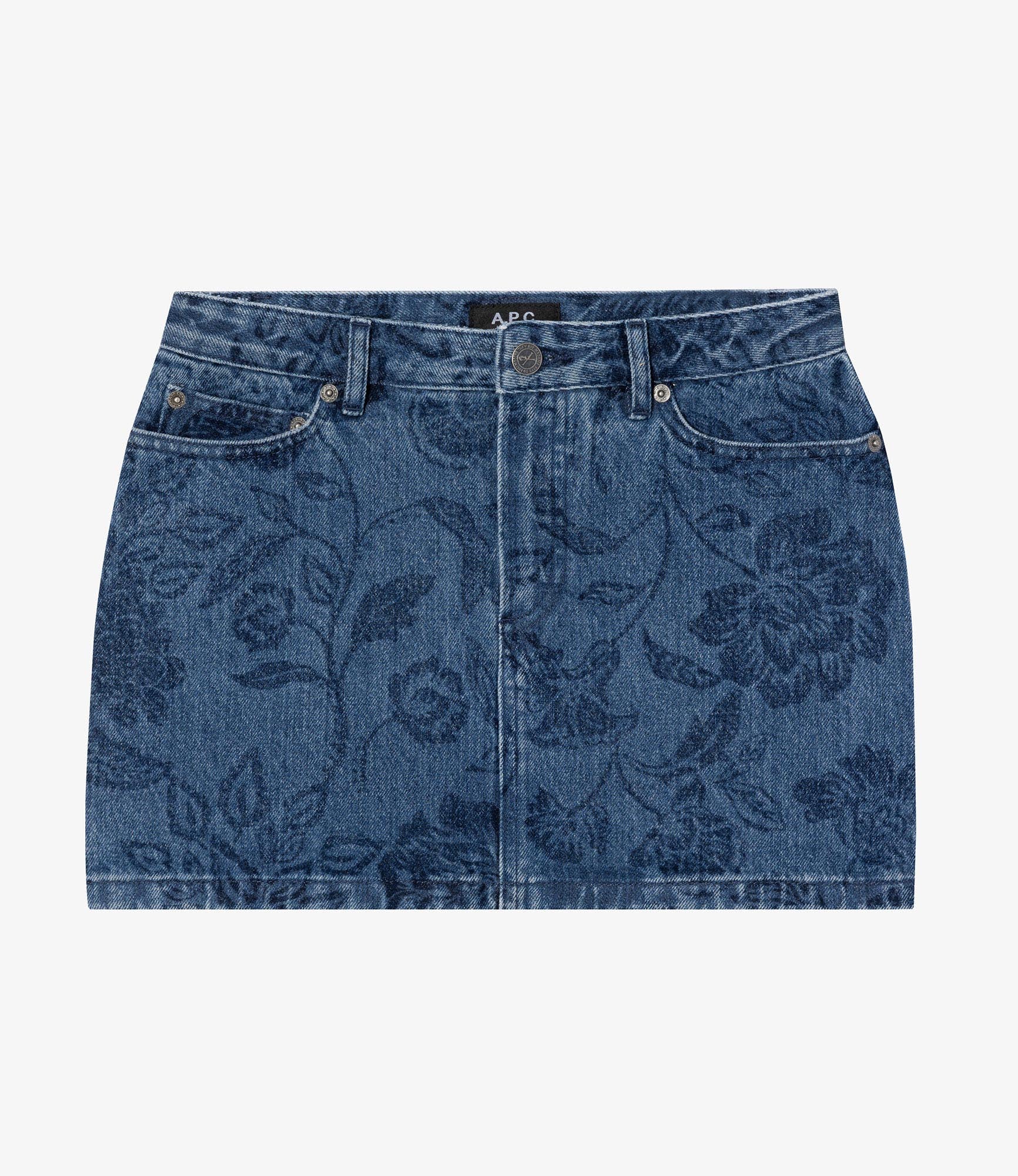 Mini-skirt IAL - Stonewashed indigo