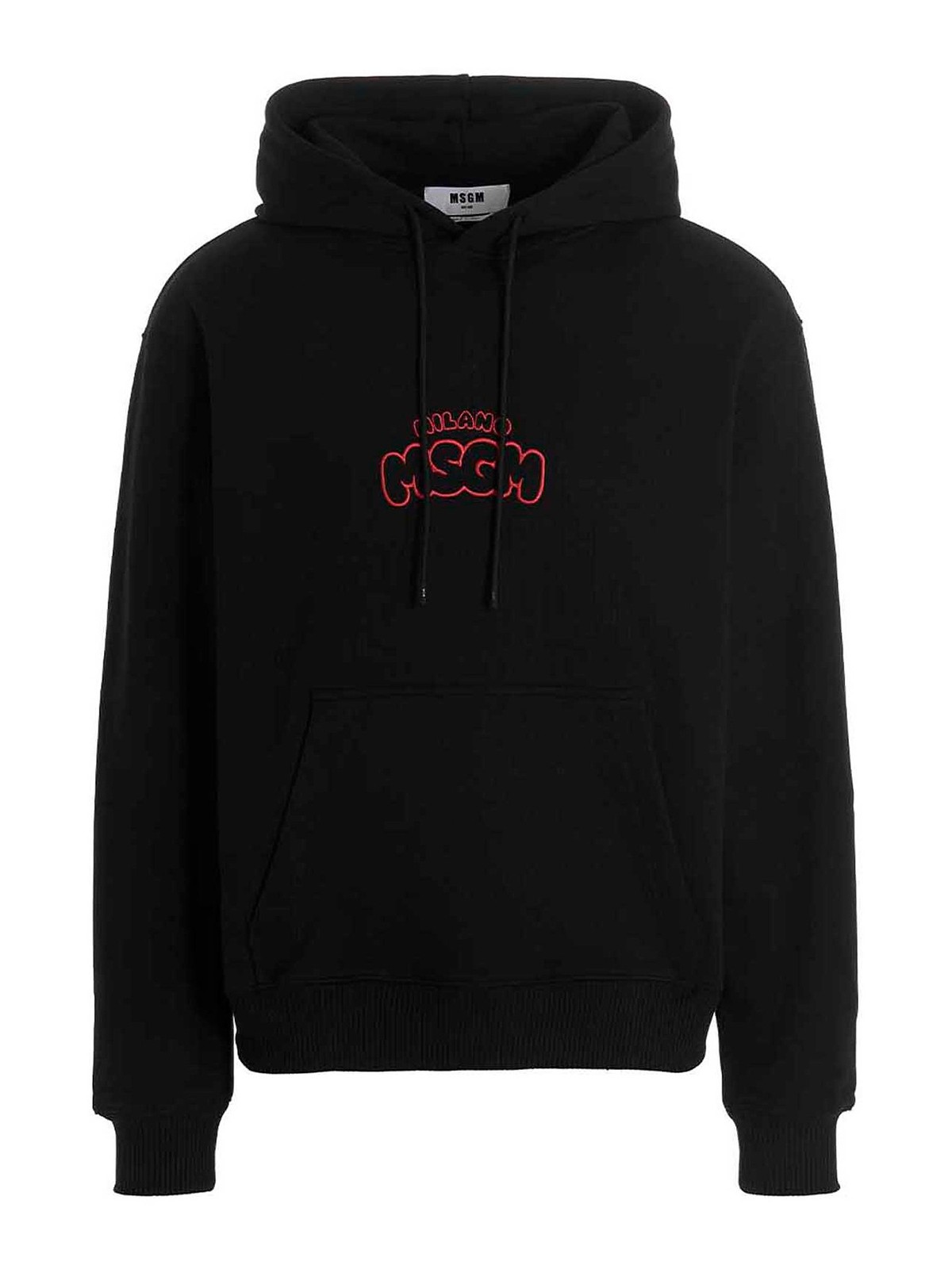 M. S.G. M. Logo embroidery hoodie by burro studio