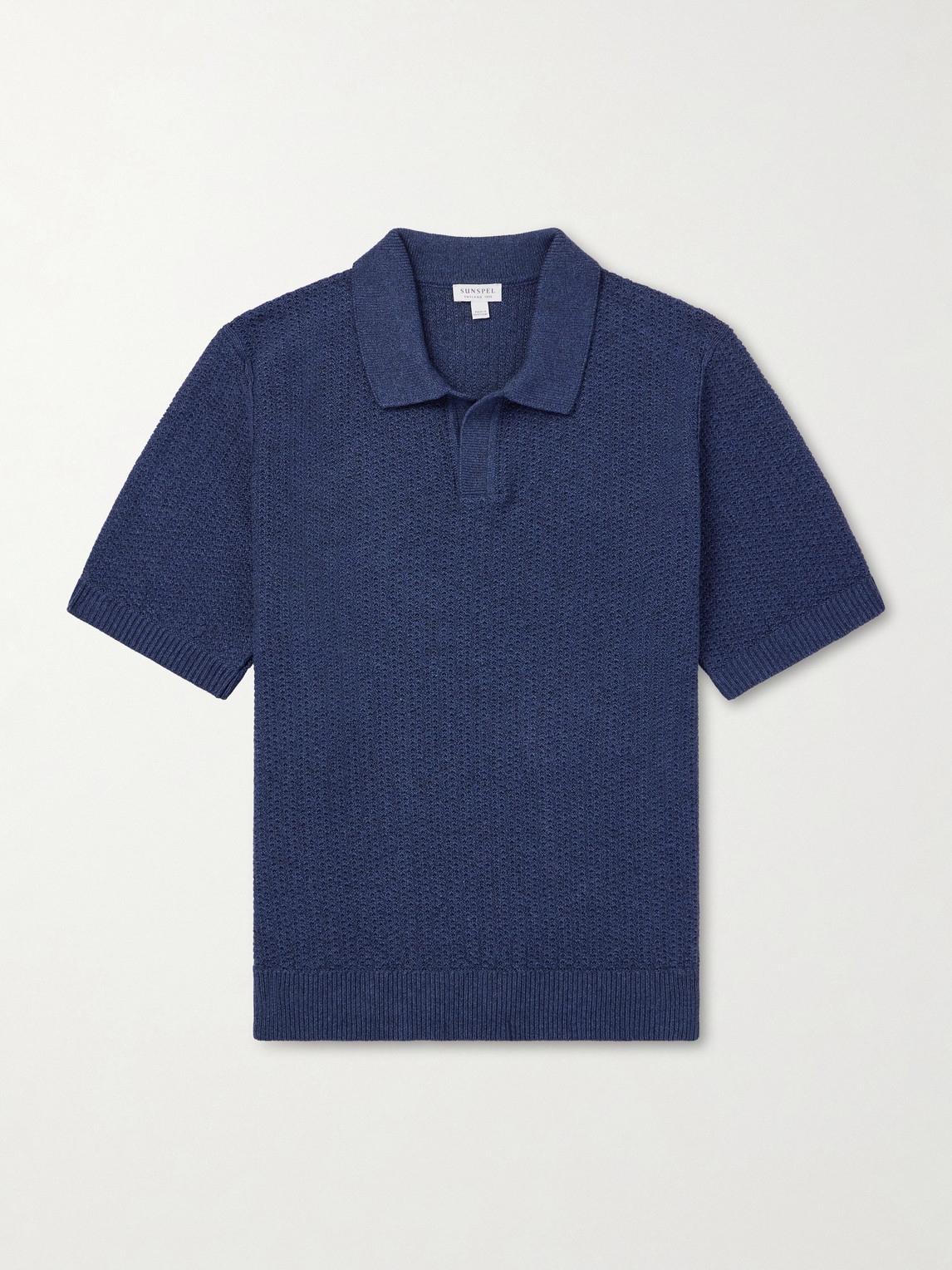 Vintage Cotton-Mesh Polo Shirt