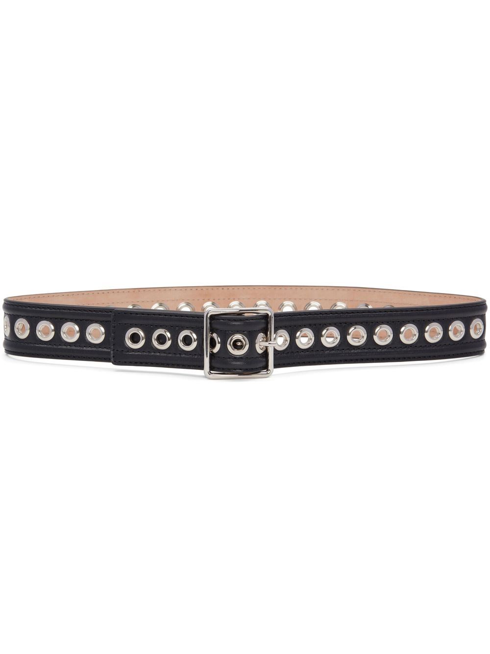Eyelet-detail 50mm belt - Black