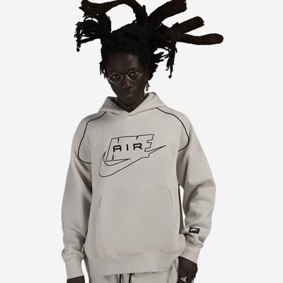 Men's Air Fleece Pullover Hoodie in cream