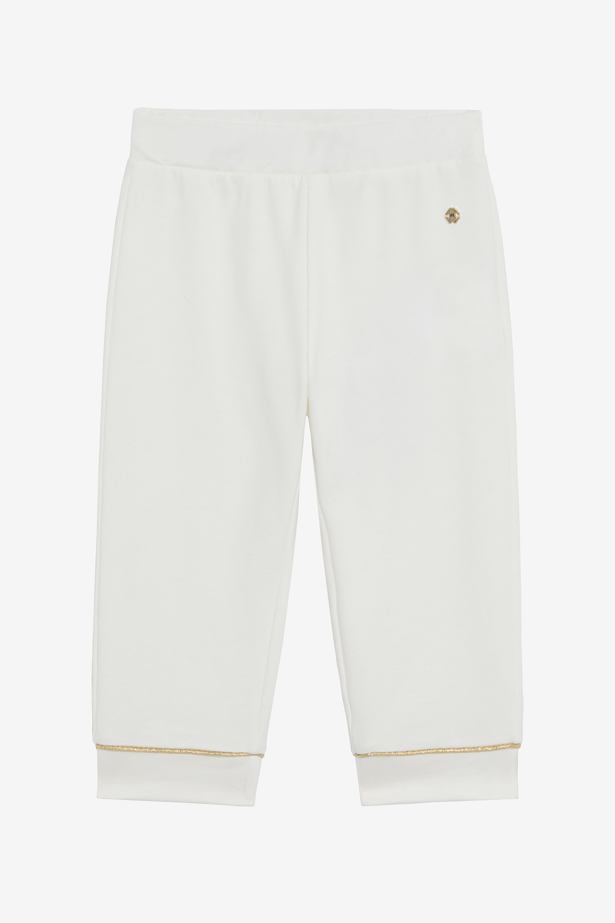 Milk White Track Pants With Rc Monogram
