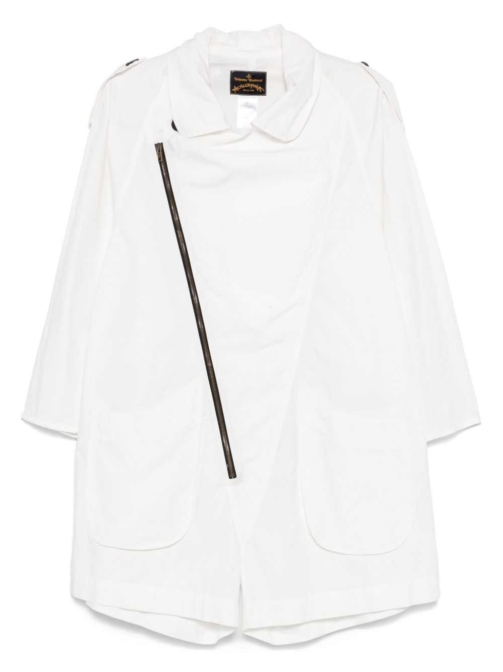 2016-2017 contrast-trim playsuit - White