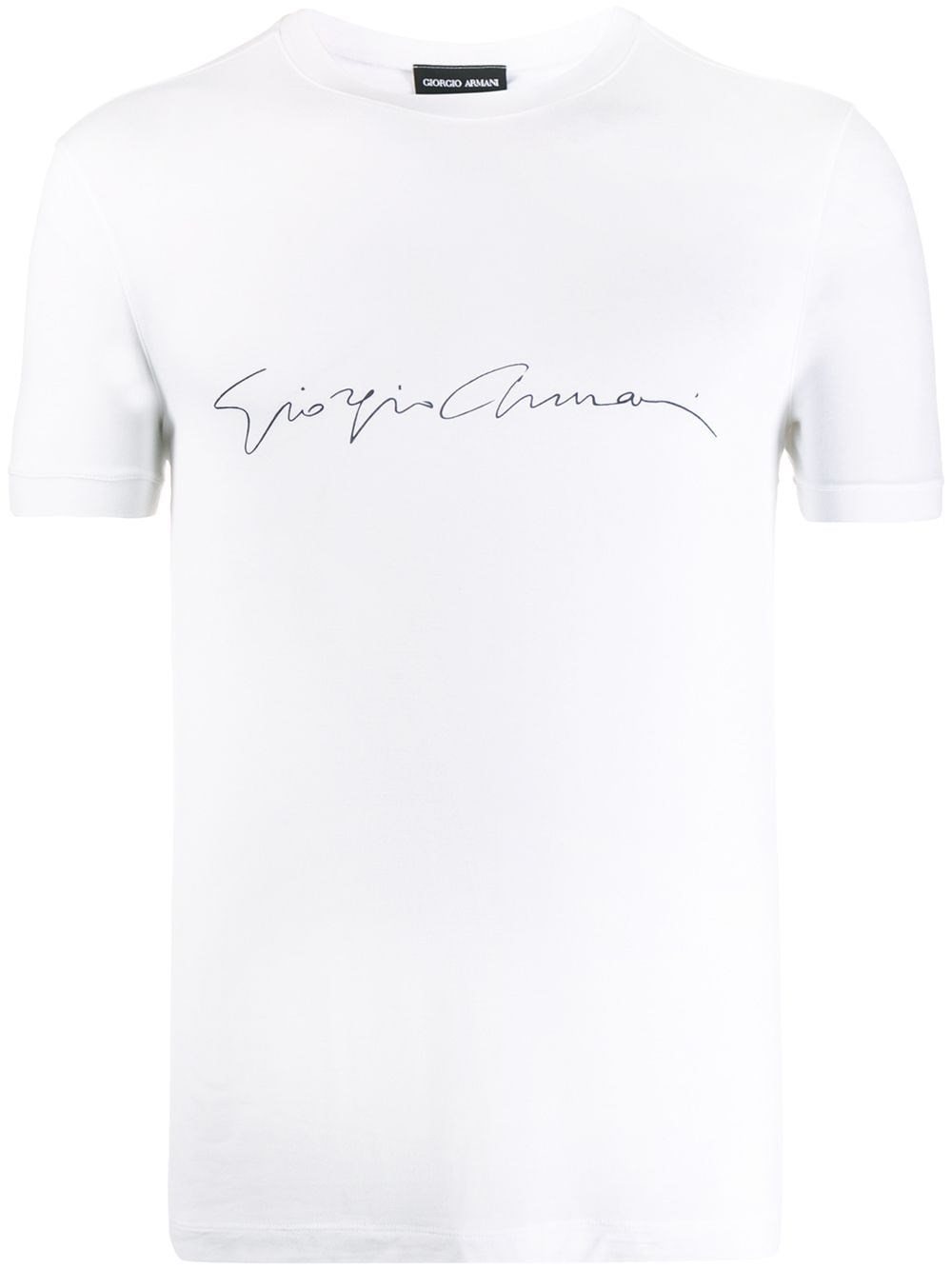 Asv Stretch-Viscose T-Shirt With Signature Logo