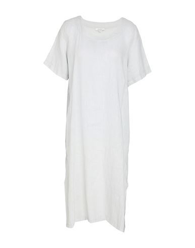 Woman Midi dress Light grey Size M Linen