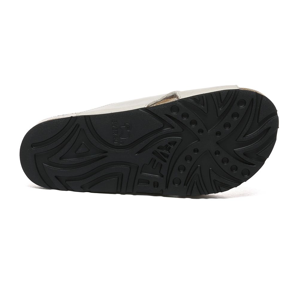 Everau Australia Genuine Leather Croia Slides With Eva Sole In Light Sand
