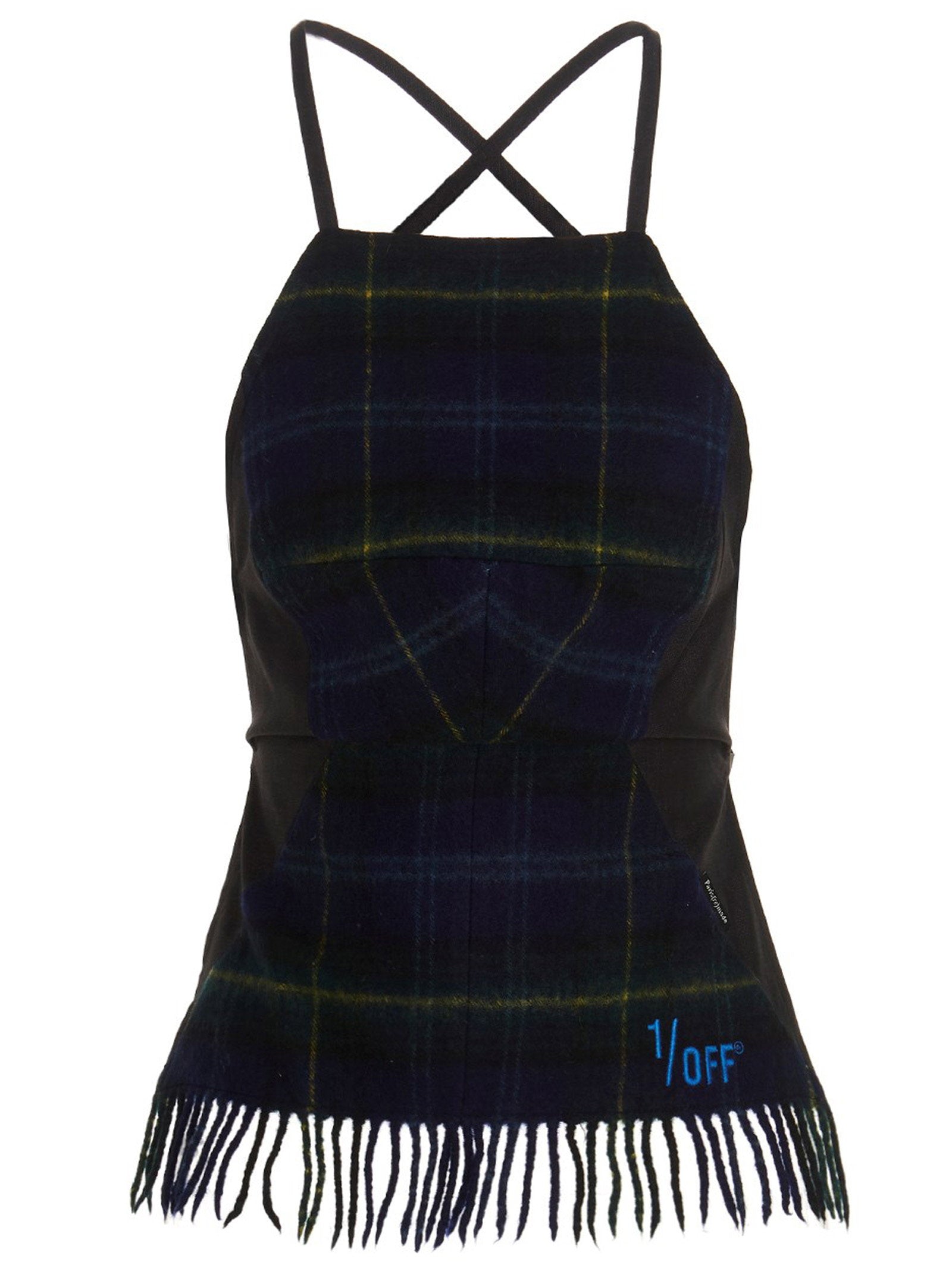 Checked Scarf Top