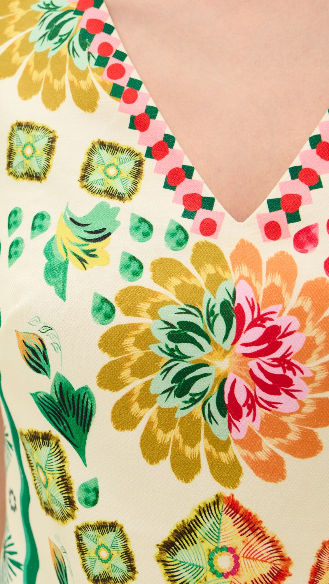 Alba C Dress Sunrise Border Plmt