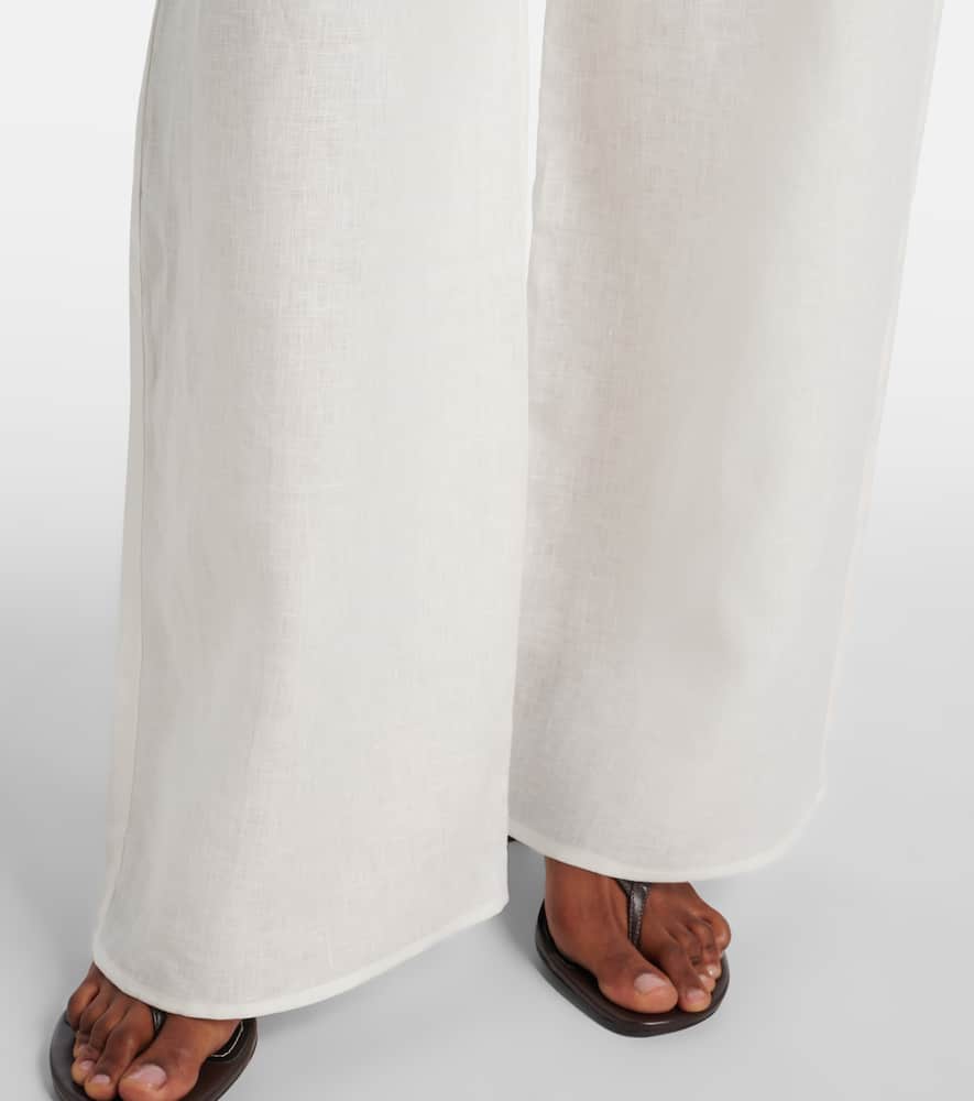 Austin linen wide-leg pants