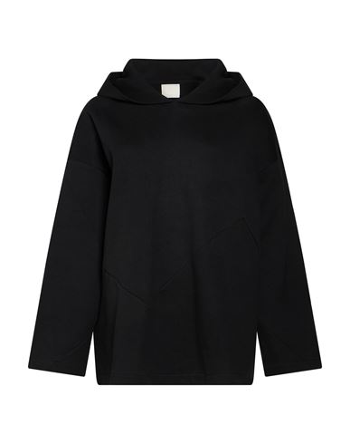 Woman Tracksuit Black Size L Cotton, Polyester