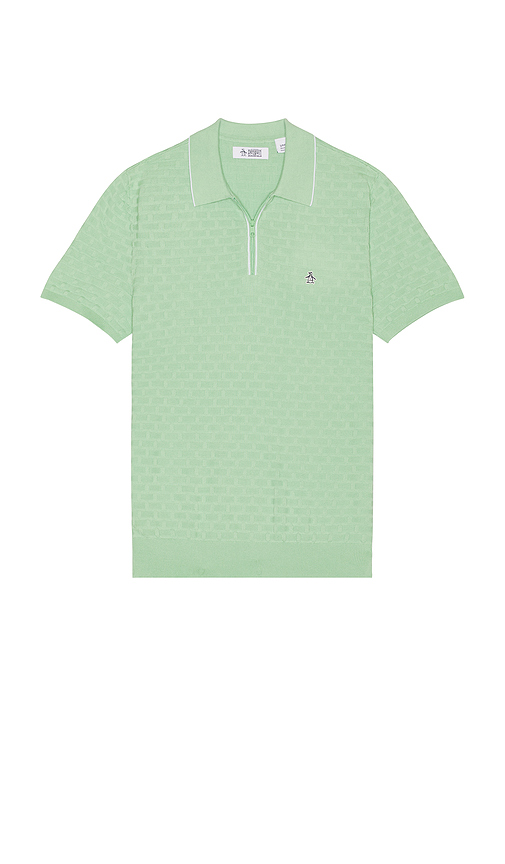 Original Penguin Links Stitch Polo in Mint. M. Also in L, S, XL/1X