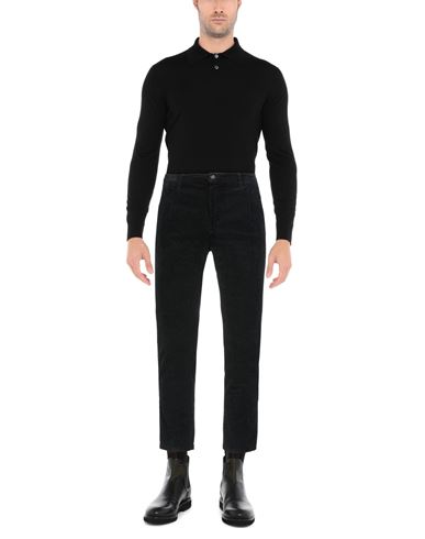 Man Pants Black Size 28 Cotton, Elastane