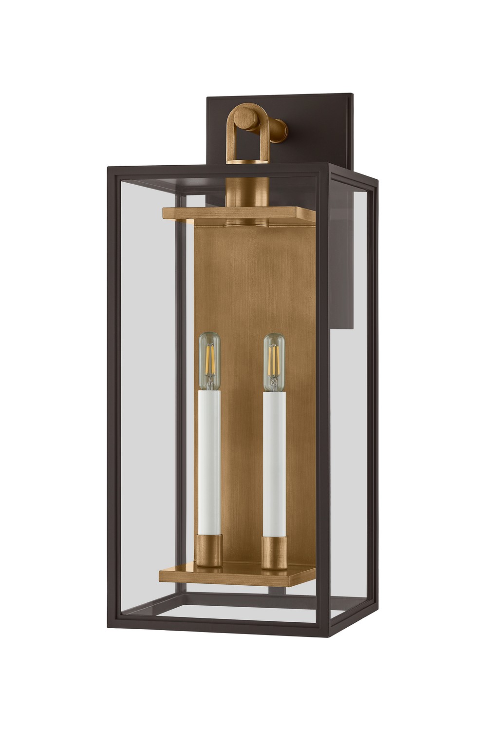 Patina Brass Textured Bronze Wall Sconce from the Arnold Collection