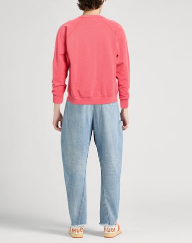 Man Sweatshirt Coral Size M Cotton, Polyester