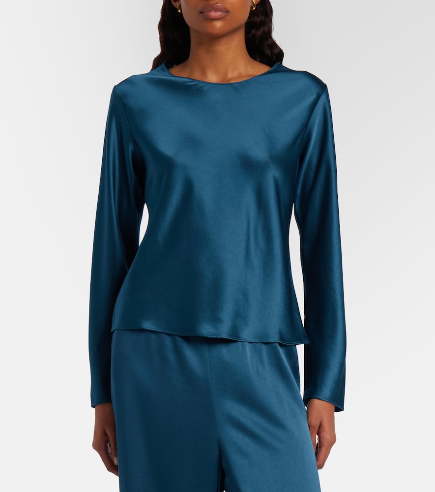 Barb satin top