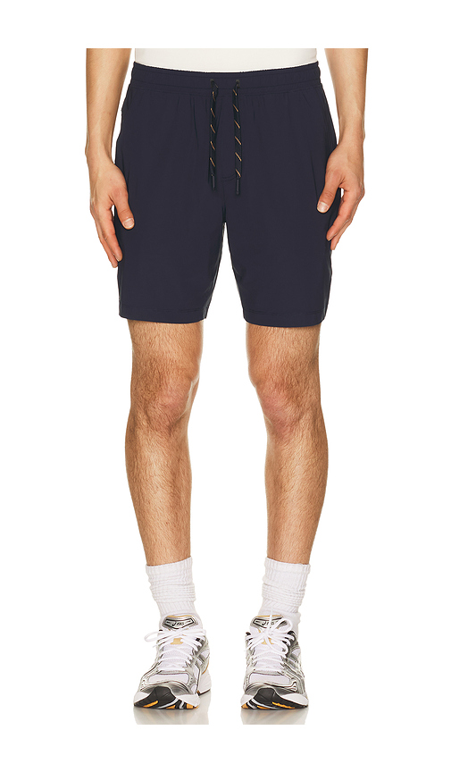 Rhone 7 Pursuit Short in Navy. L. Also in M, S, XL/1X, XXL/2X