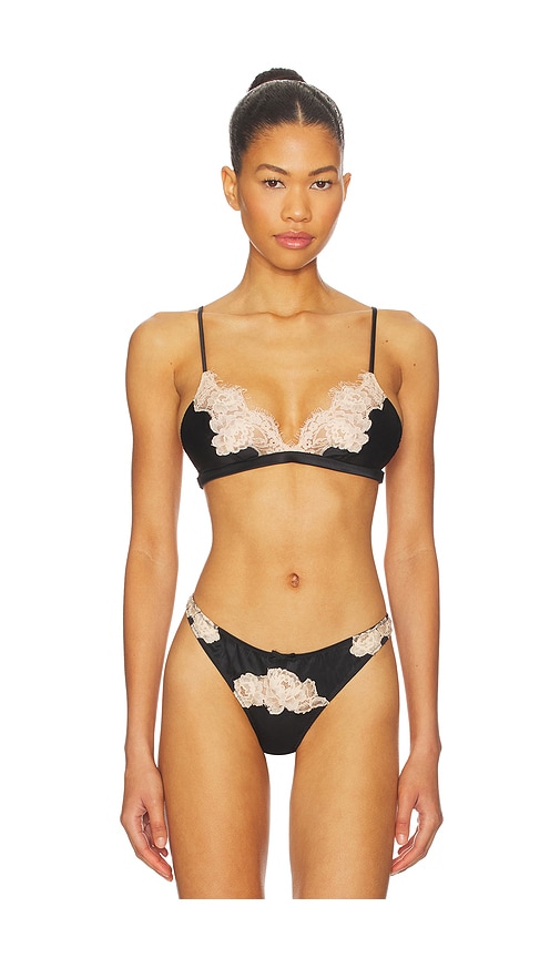 Fleur du mal Juliet Lace Triangle Bra in Black. - XS also in L