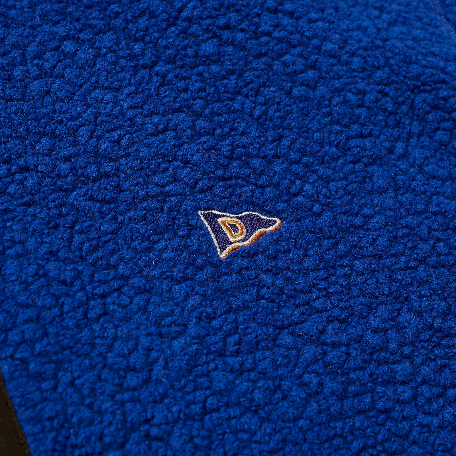 Men's Boucle Wool Zip Fleece Jacket in Blue