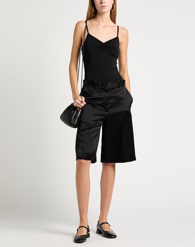 Woman Bodysuit Black Size 2 Polyester, Viscose, Elastane