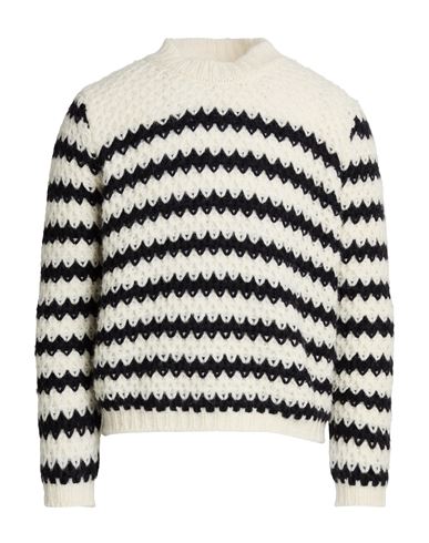 Man Sweater Ivory Size S Baby alpaca wool, Polyamide, Wool