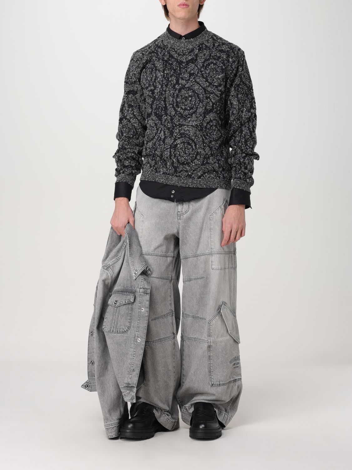 Jeans Men color Grey