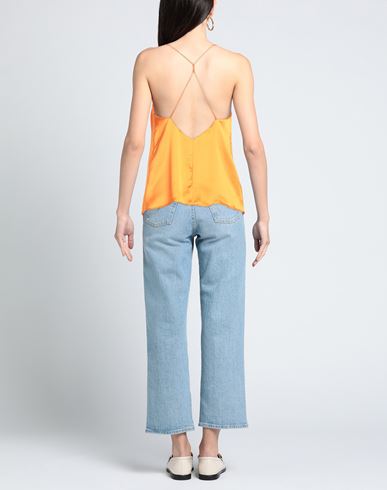The Nina Studio Woman Top Orange Size 2 Polyester