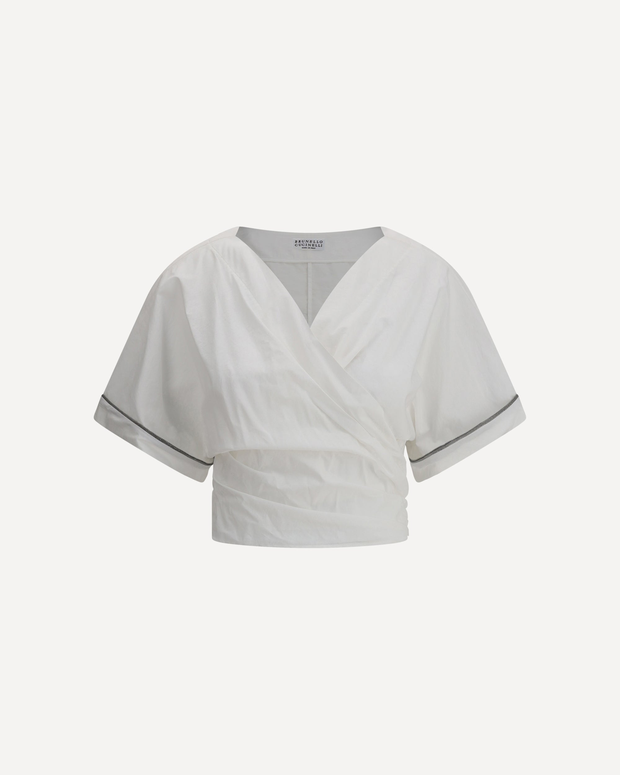 BRUNELLO CUCINELLI Buckle-knotted waist Blouse Female M