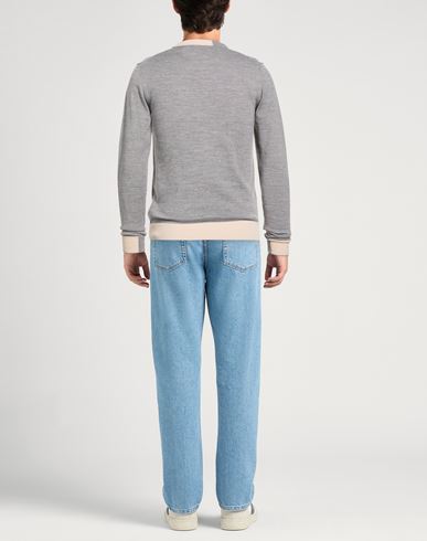 Man Sweater Light grey Size S Wool, Acrylic