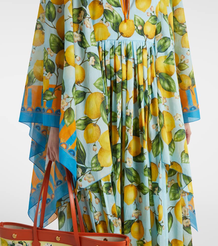 Taormina printed cotton kaftan