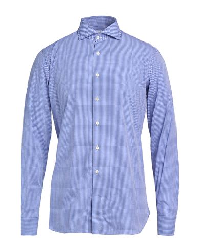 Man Shirt Blue Size 15 Cotton