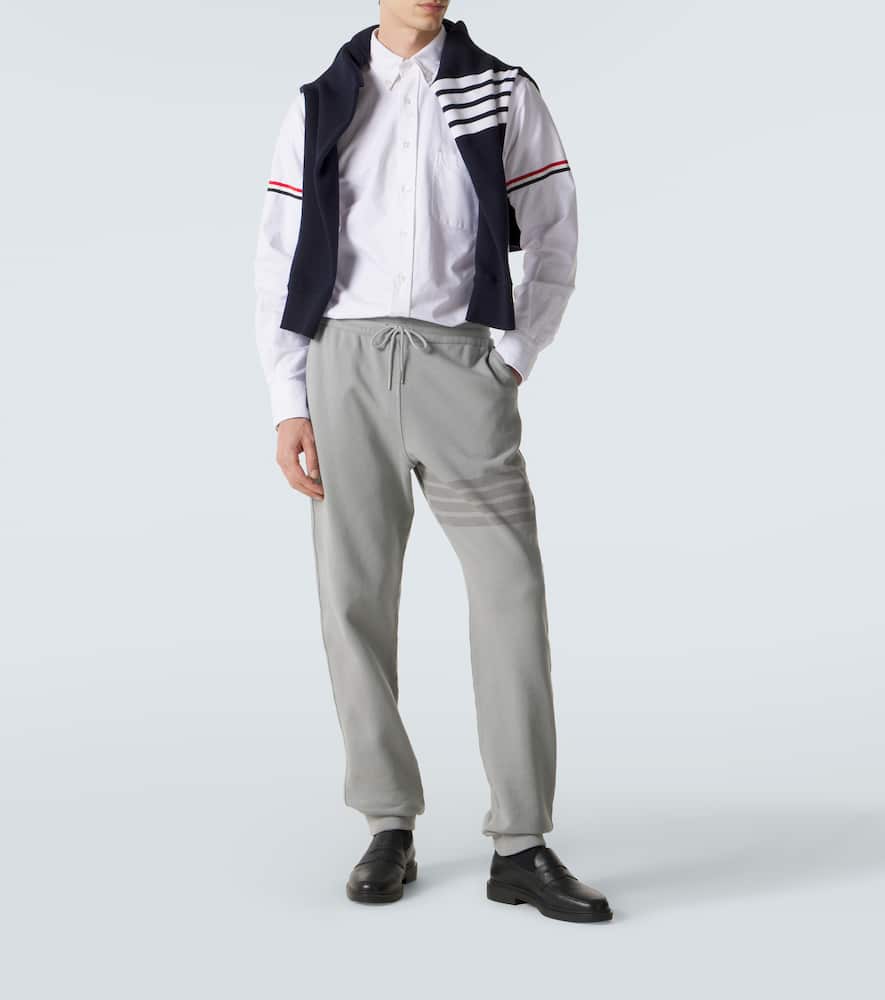 4-Bar cotton sweatpants