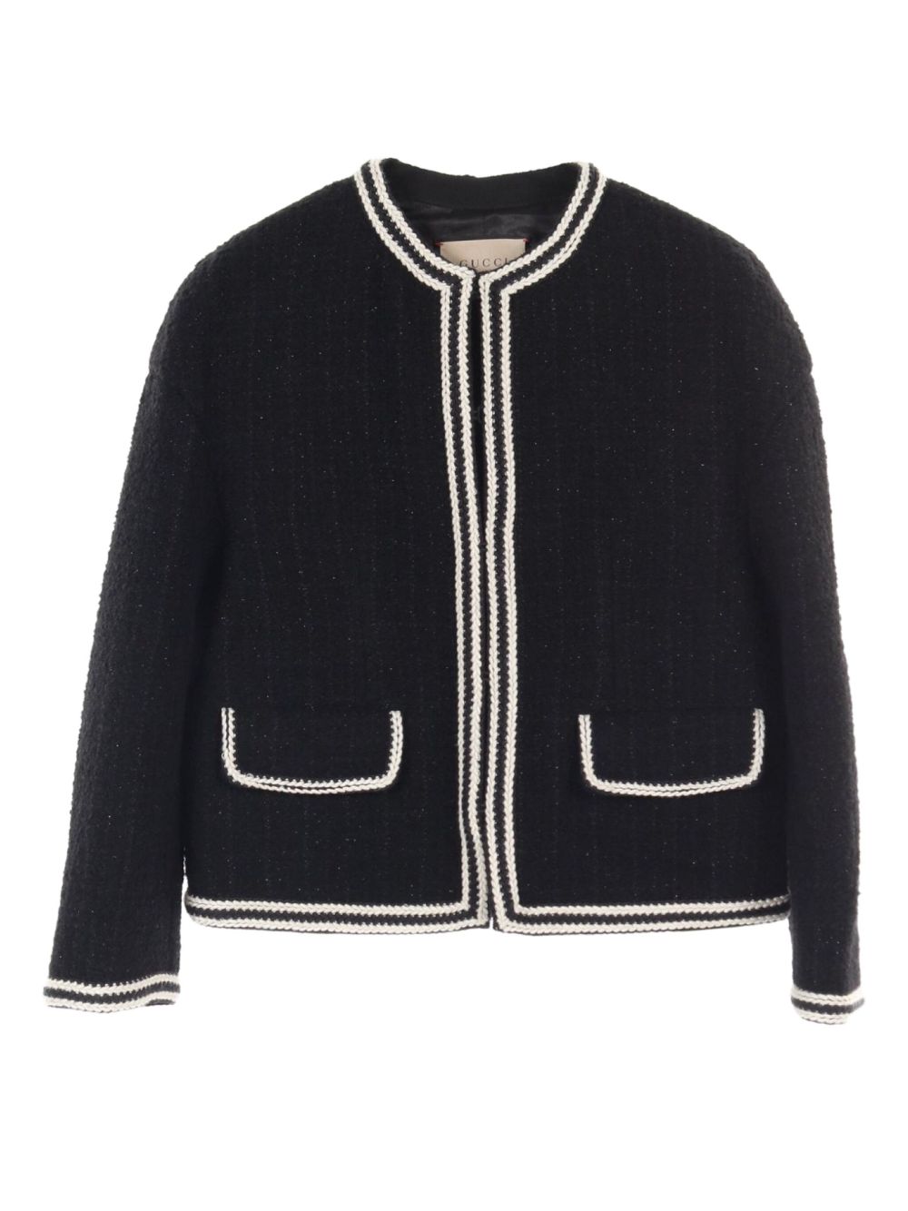Gucci Pre-Owned 10's tweed jacket - Black
