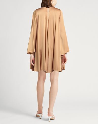 Forte_forte Woman Mini dress Beige Size 1 Silk, Elastane