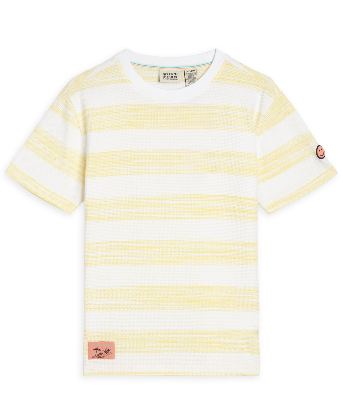 Boys' 8-16 Short-Sleeve T-Shirt - Bright White/Yellow