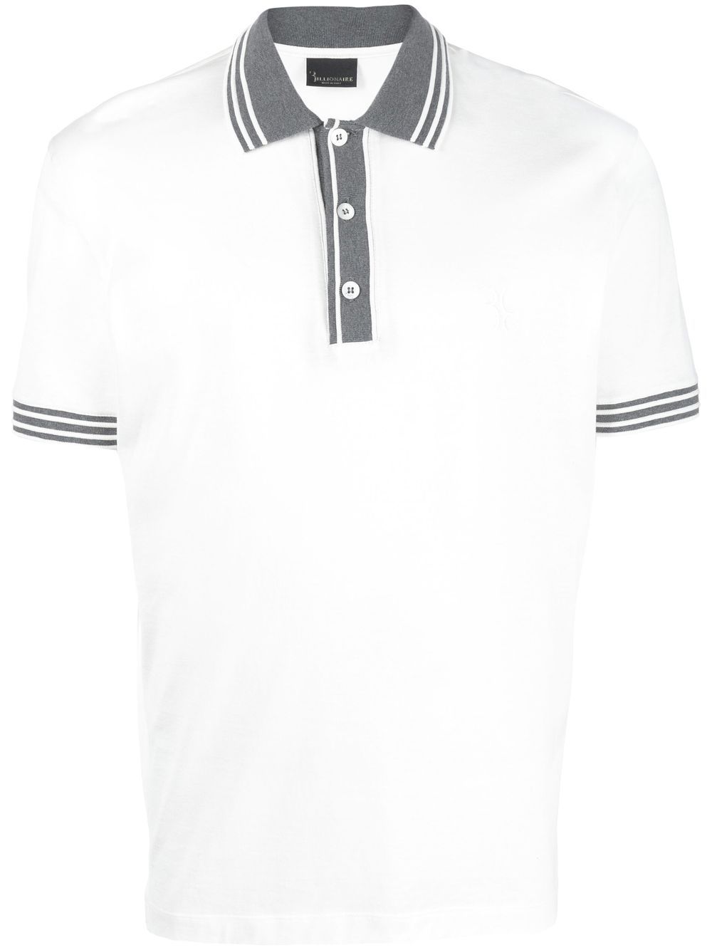 Logo-embroidered cotton polo shirt - Black