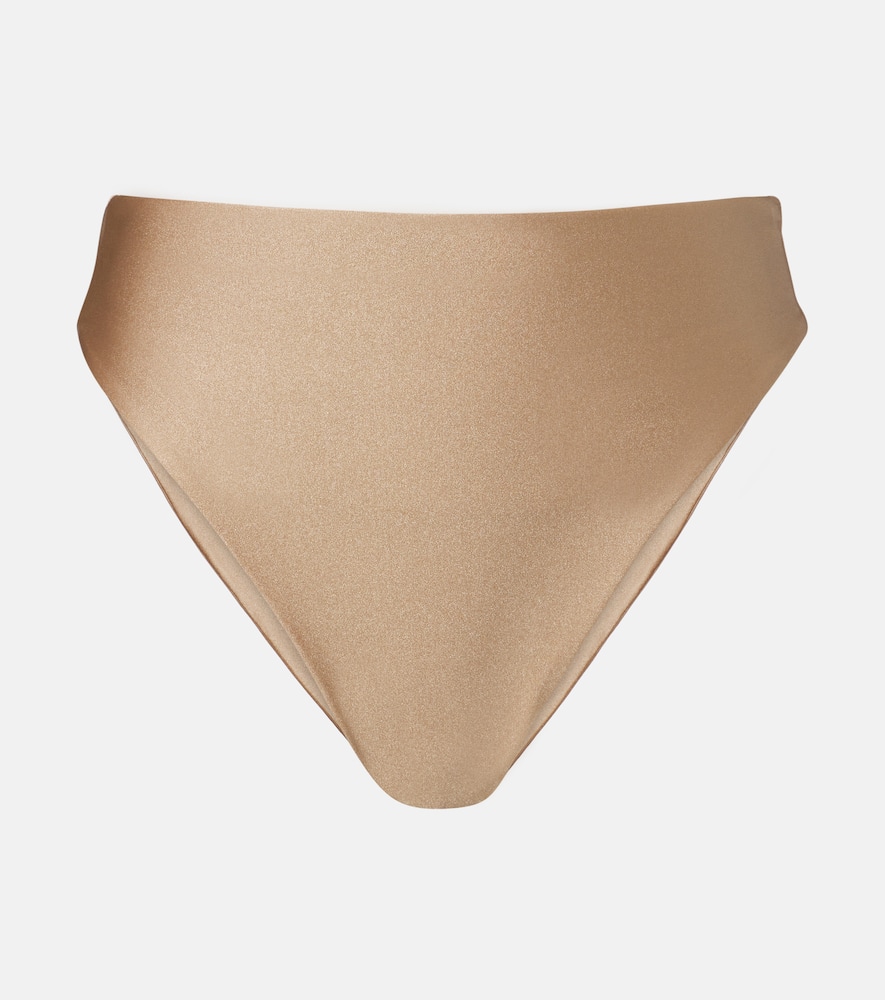 Incline high-rise bikini bottoms