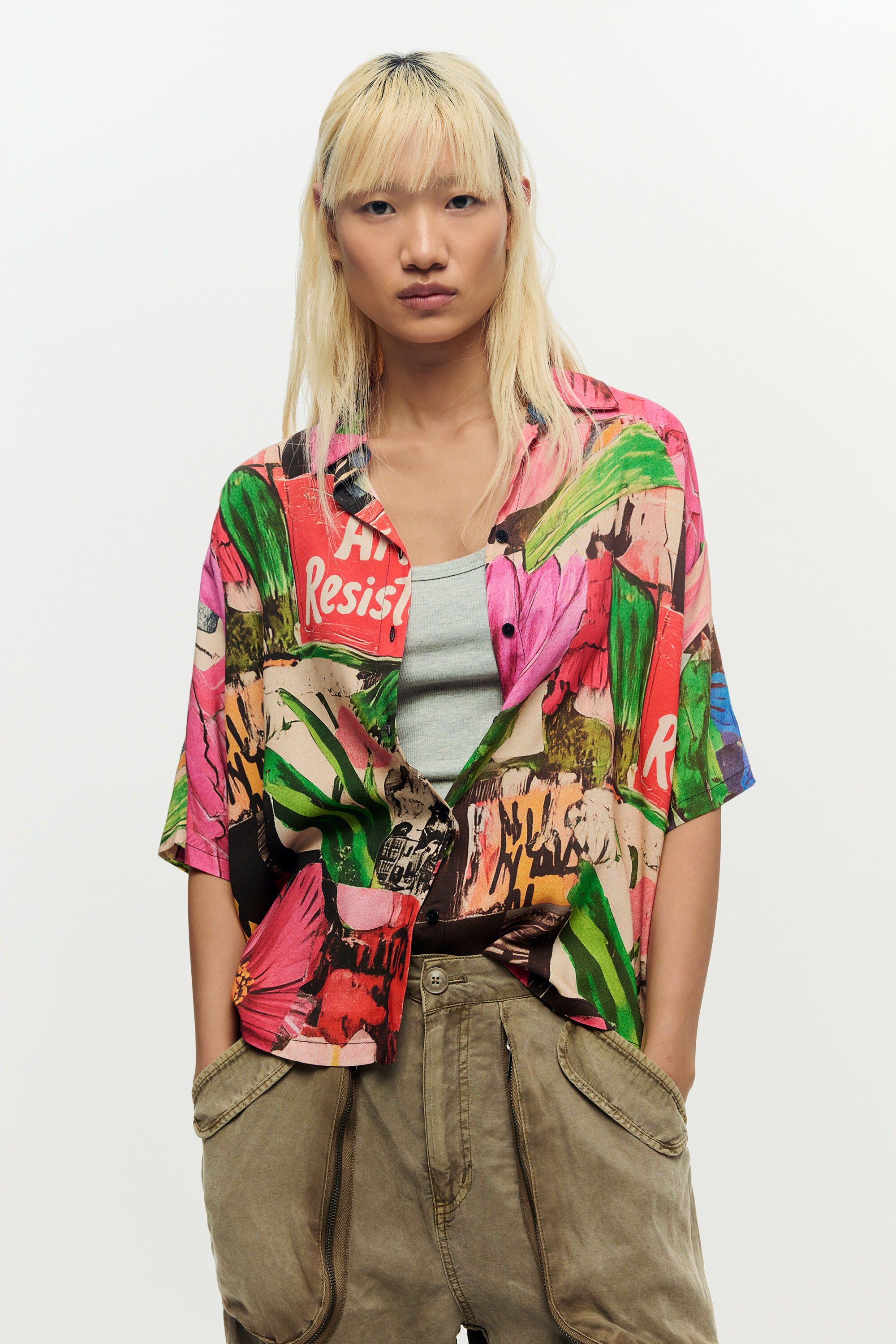 Floral printed shirt