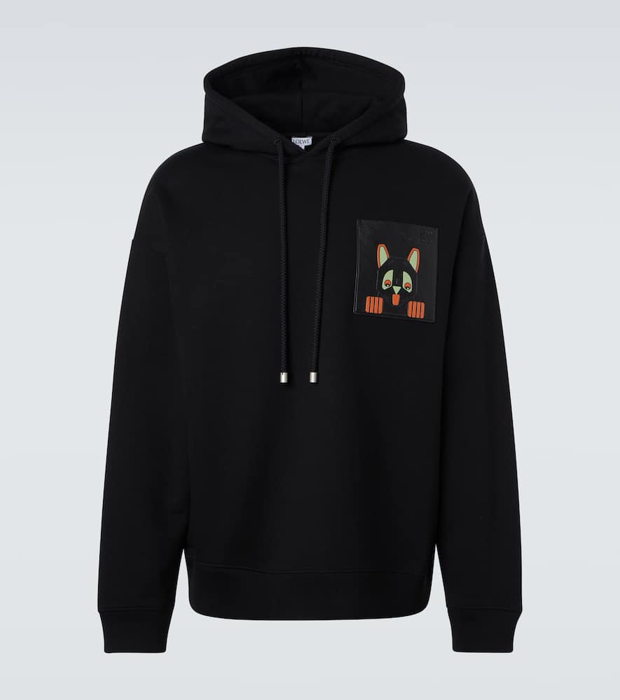 X Louis Wain cotton fleece hoodie