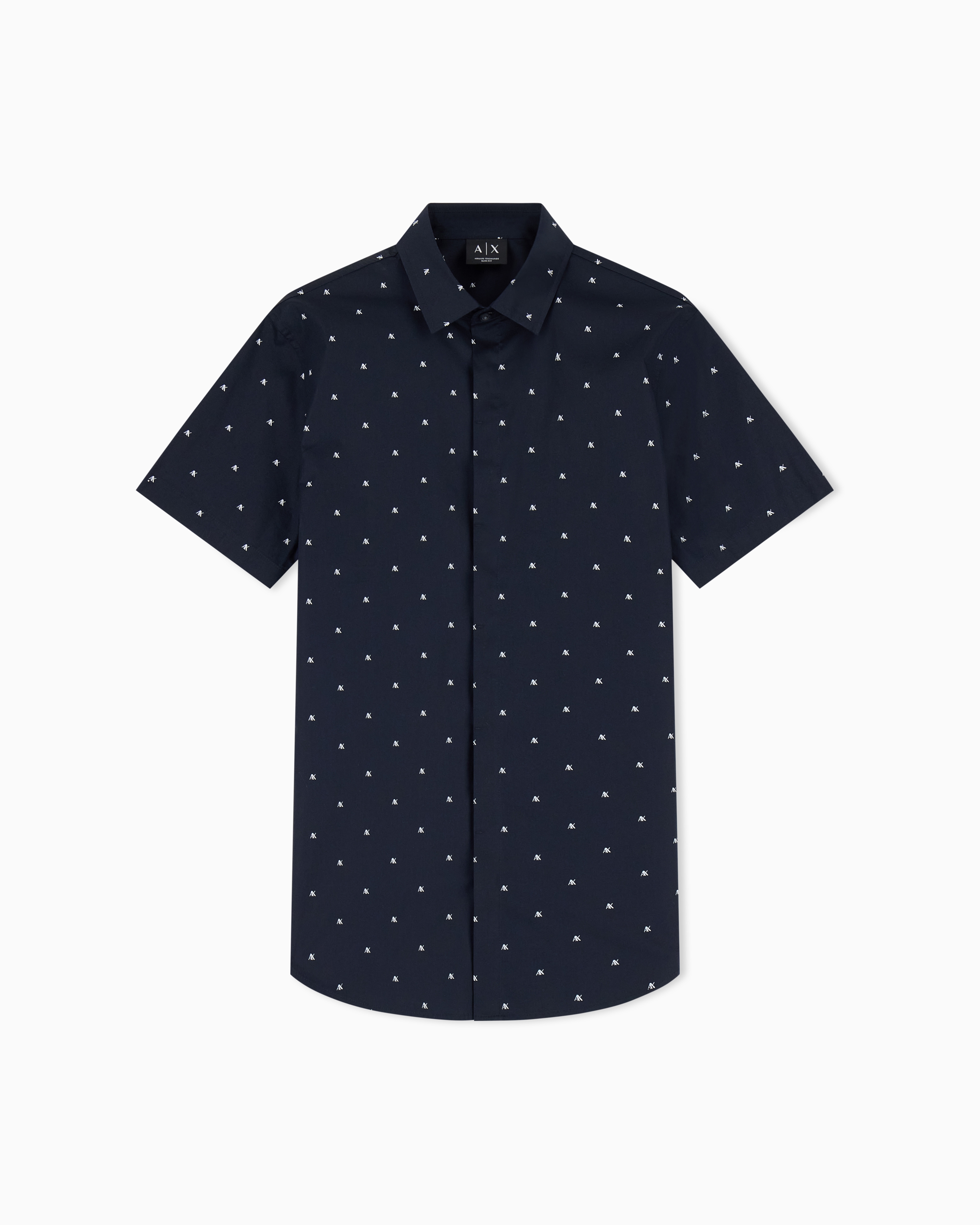 Shirt slim fit in stretch cotton poplin