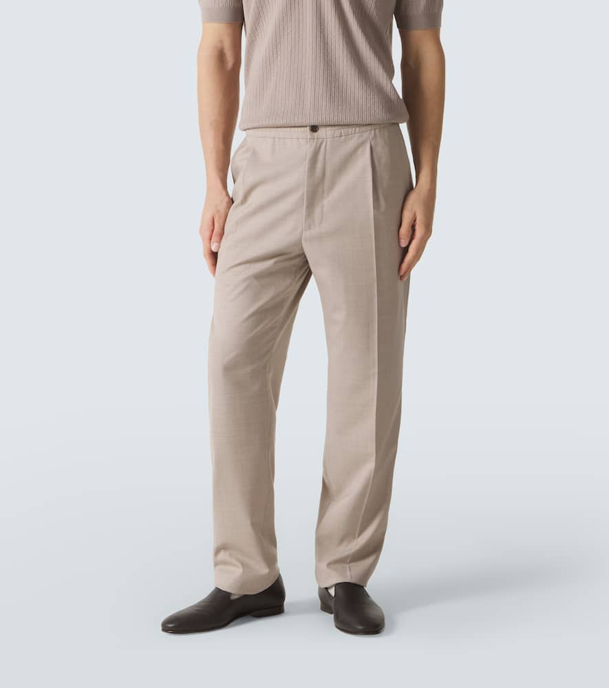 Wool chinos