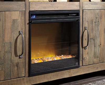 Entertainment Accessories Electric Fireplace Insert, Black