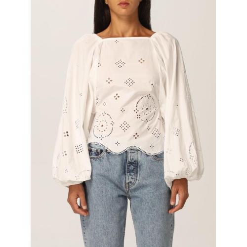 Broderie anglaise blouse - White