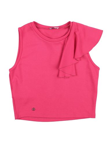 Kid Girl Top Fuchsia Size 14 Viscose, Polyester, Elastane